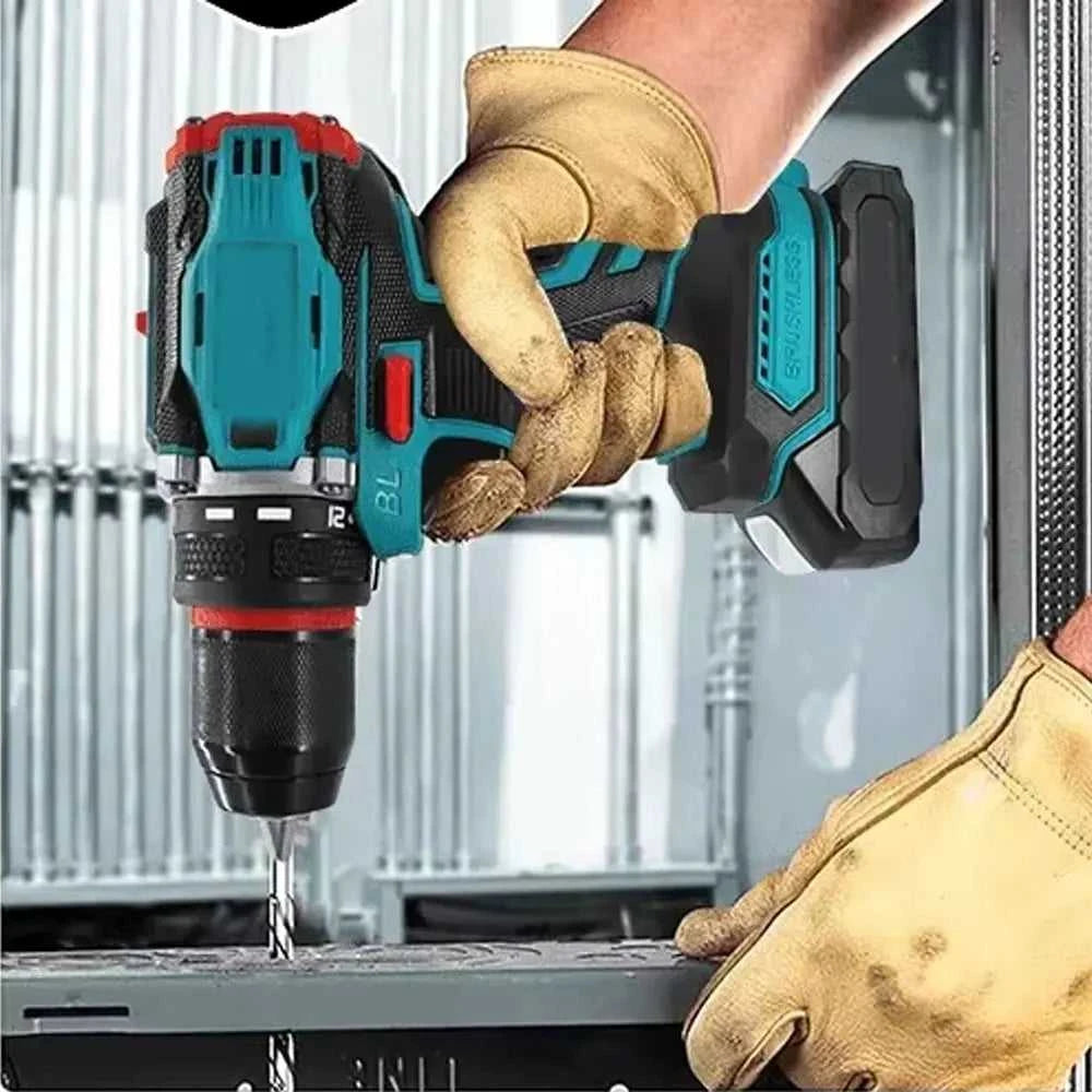 10mm Brushless Electric Impact Drill Driver 2-Speed Cordless Power Tool for Home DIY Construction 18V Battery Not Included The jack market .AU The jack market .AU Home $ 84 14:771#No battery