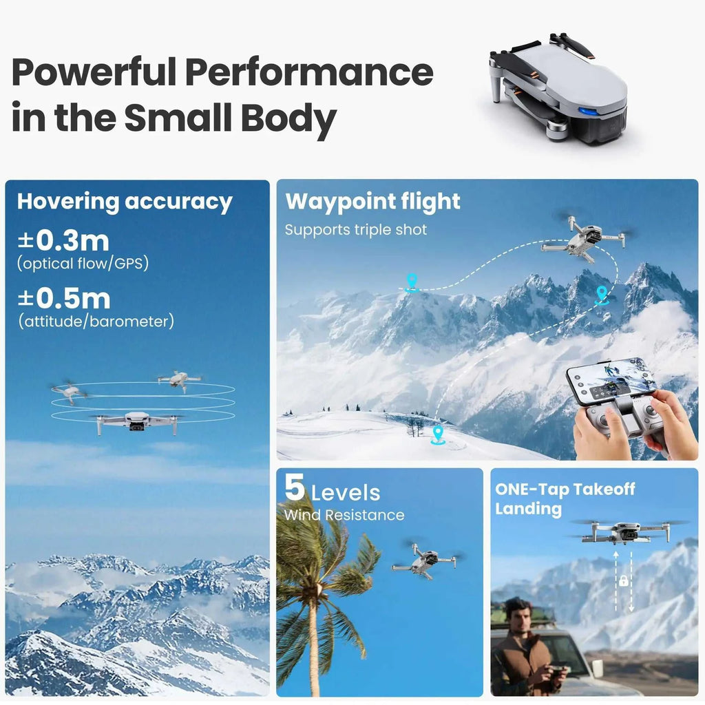 4K high-definition aerial drone remote-controlled airplane one-key takeoff and return to home flight height over 500 meters The jack market .AU The jack market .AU Drones $ 428 <none>
