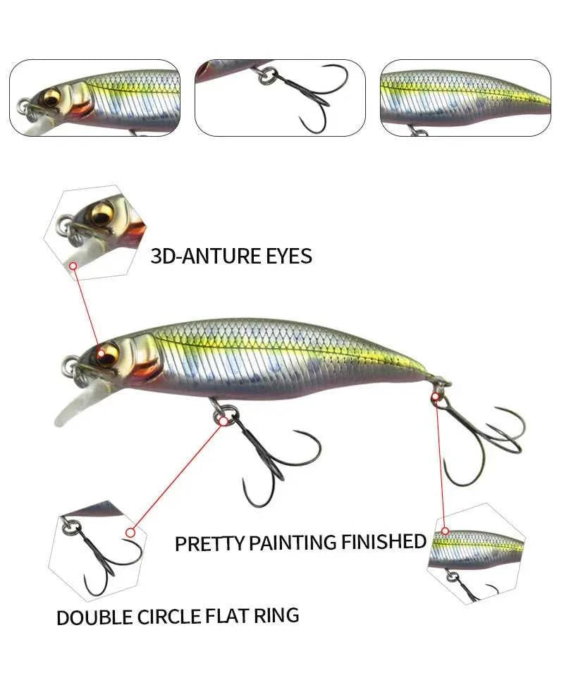Fishing 50mm 3.5g Swimbaits Bass Big Fish Crankbaits Fishing Lure Floating Wobblers for Pike Minnow Lure Fishing Tackle The jack market .AU The jack market .AU Fishing Gear $ 25 14:200006152#11