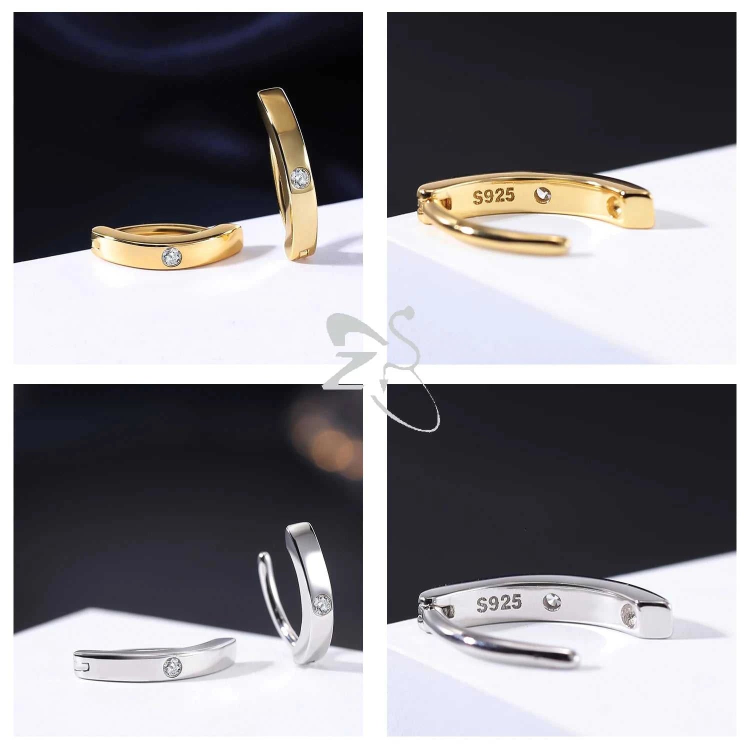 ZS 1PC 925 Sterling Silver Navel Ring Reverse Curved Belly Button Clicker Minimalist Belly Piercing Zircon Navel Piercing 14/16G The jack market .AU The jack market .AU Jewellery & Chains $ 55 200001033:200003762#style2 1.6x10mm