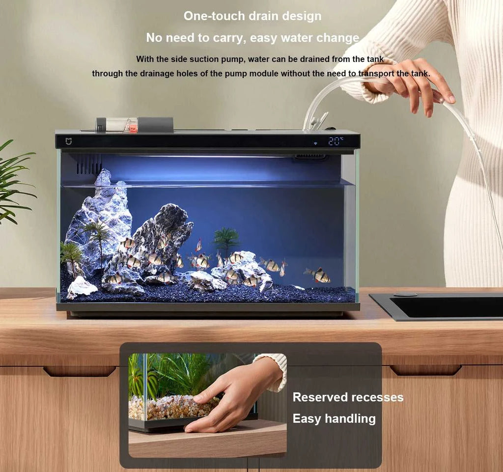 NEW MIJIA Smart Fish Tank MYG100 Work With Mijia APP Mobile Controlled Remote Feeding Smart Lighting System Light Aquarium20L The jack market .AU The jack market .AU Home $ 131 14:366#Add UK Adapter
