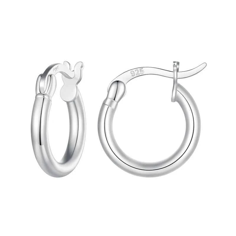 BAMOER 925 Sterling Silver Bold Classic Hypoallergenic Hoop Earrings, 14K White Gold Plated Glossy Tube Earrings for Women Gift The jack market .AU The jack market .AU Jewellery & Chains $ 65 200000226:365458#Gold - 21mm;200007763:201336100