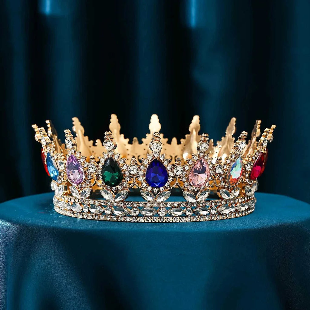 Wholesale Gold Crystal Headdress Prom Pageant Full Round Circle King Crowns For Cake Decoration The jack market .AU The jack market .AU Jewellery & Chains $ 65 200001033:200025551#C21;351:200001569