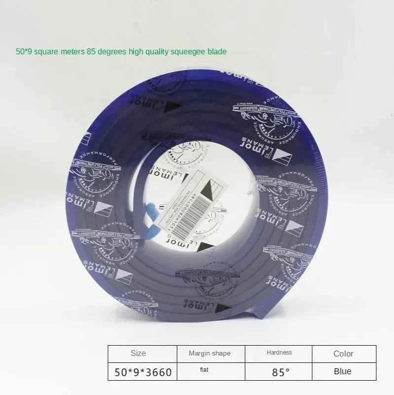 Squeegee Master 50mm Flat Silkscreen Squeegee - Durable Polyurethane Blade for Precision Printing
