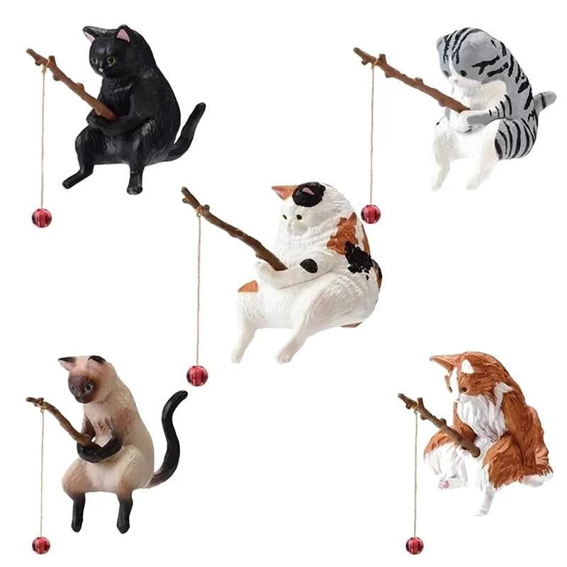 Fish Tank Fishing Cat Hanging Creative Landscape Office Ornaments Fishing Fun Mini Decorative Micro-Landscape The jack market .AU The jack market .AU Fishing Gear $ 21 14:29