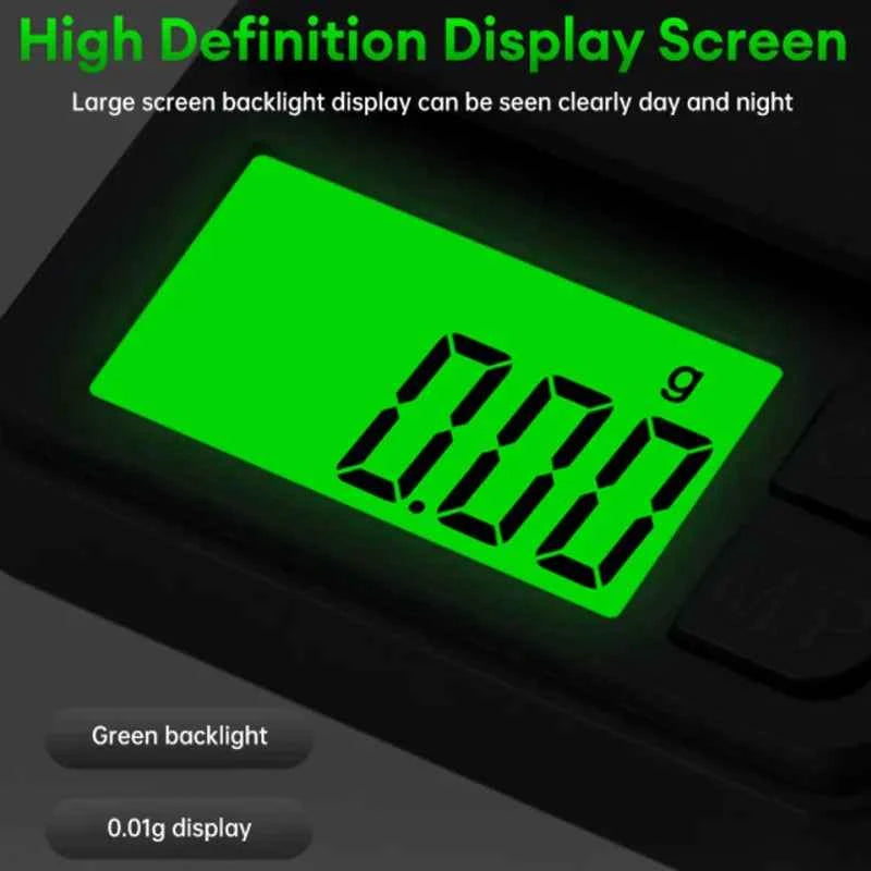 Precision Pocket Scale 1000g X 0.1g - Digital Gram Food Jewelry Ounces/Grains Scale with Backlit LCD - Mini Scale for Travel