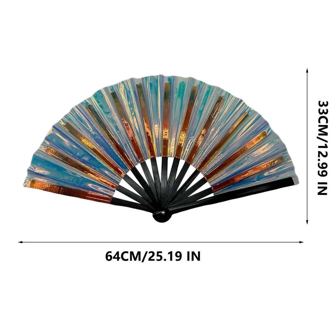Raves Hand Fan Foldable Craft Holding Lasers Colors Hand Fan Festival Handheld Folding Fan For Dance Decoration Holiday Party The jack market .AU The jack market .AU Home $ 29 14:200000195#silver;200467261:203031825#64x33cm