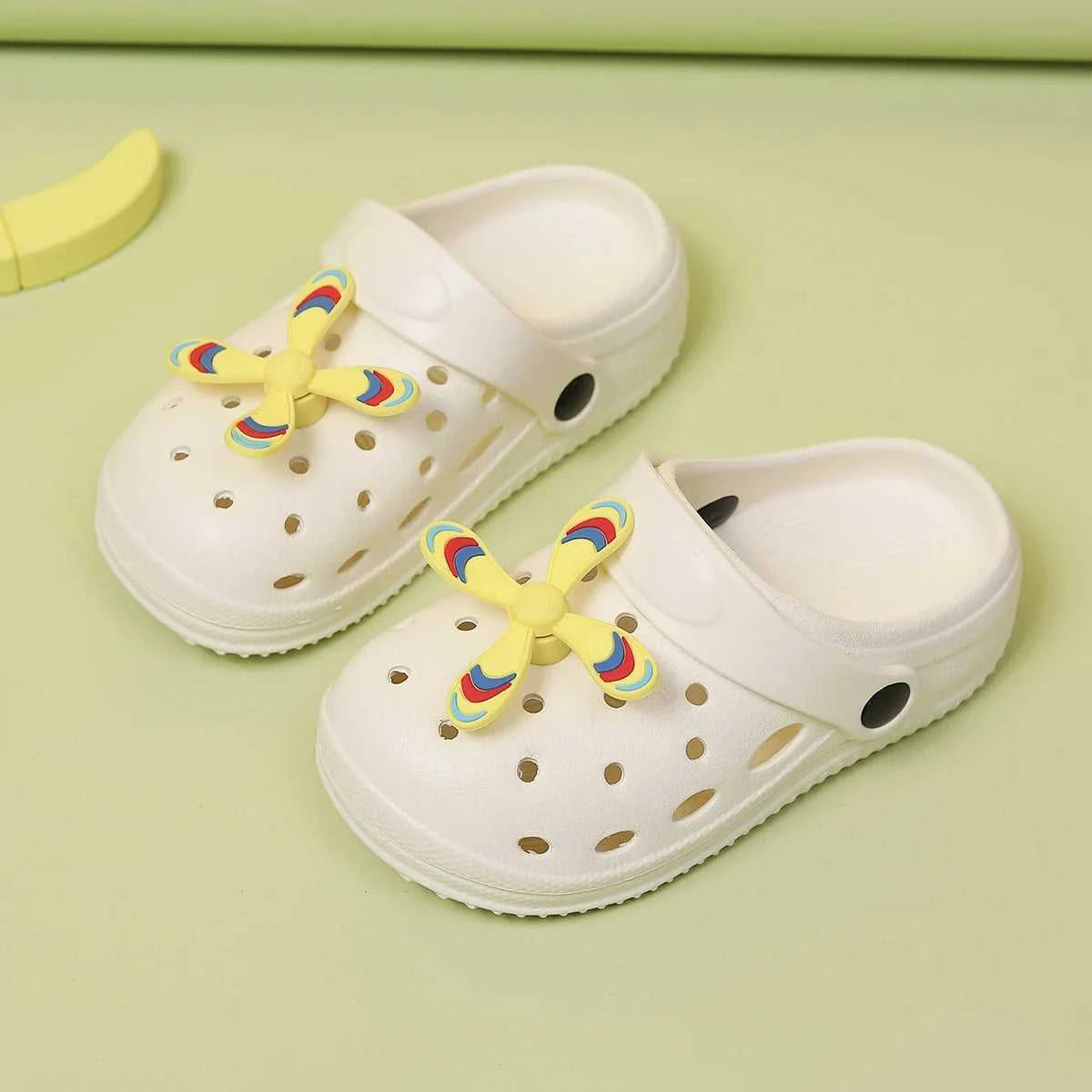 Summer Kids Home Slippers Sandals Garden Shoes Soft Anti-Slip Cute DIY Design Hole Baby Shoes Sandy Beach Boys Girls The jack market .AU The jack market .AU Mum & Kids: Essential Products for Every Family $ 25 14:173#Black;200000124:150#19-20(Inner 14cm)