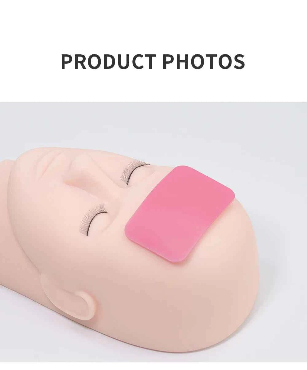 GLAMLASH Silicone Lash Pad – Transparent Forehead Organizer for Effortless Eyelash Extensions