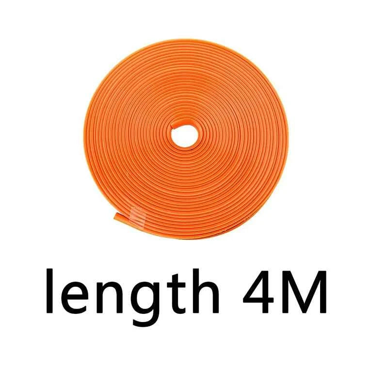 8M Car Wheel Rim Blades Protector Line Tire Guard Decorative Strip Rubber Moulding Trim More Color Car Sticker Styling