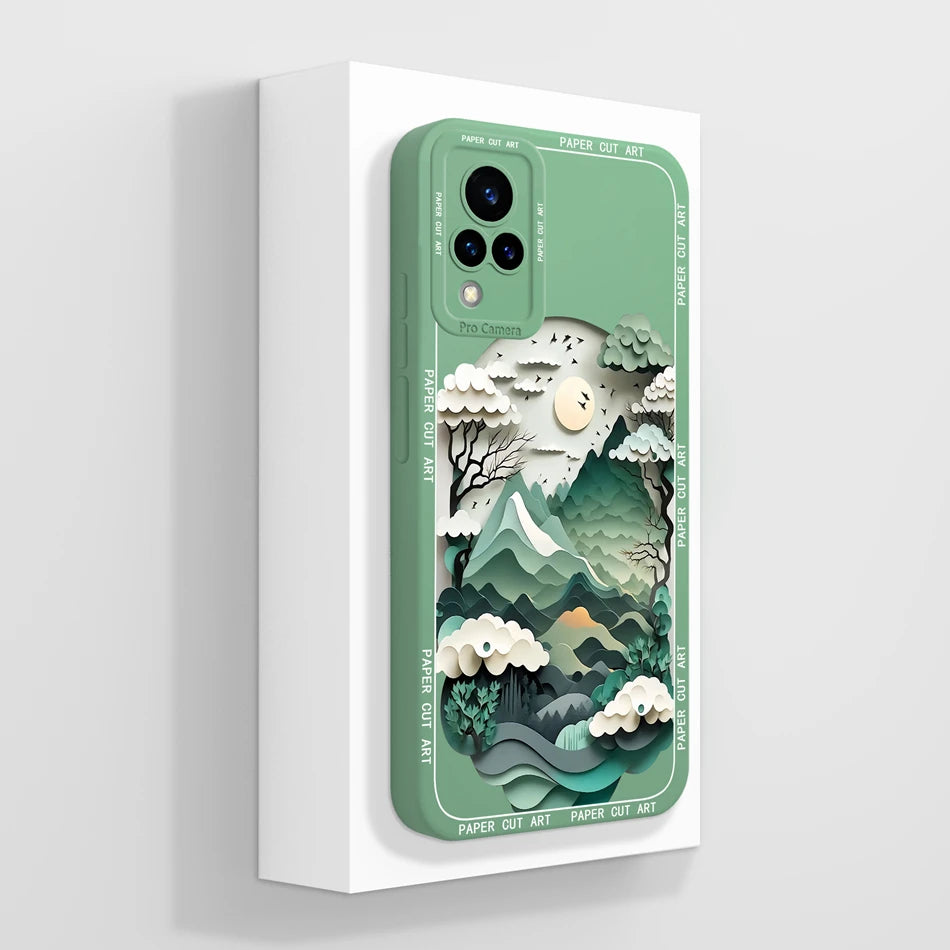 Vivo V21 Liquid Silicone Case - Full Coverage Anti-Drop Protection, Stylish & Soft Back Cover