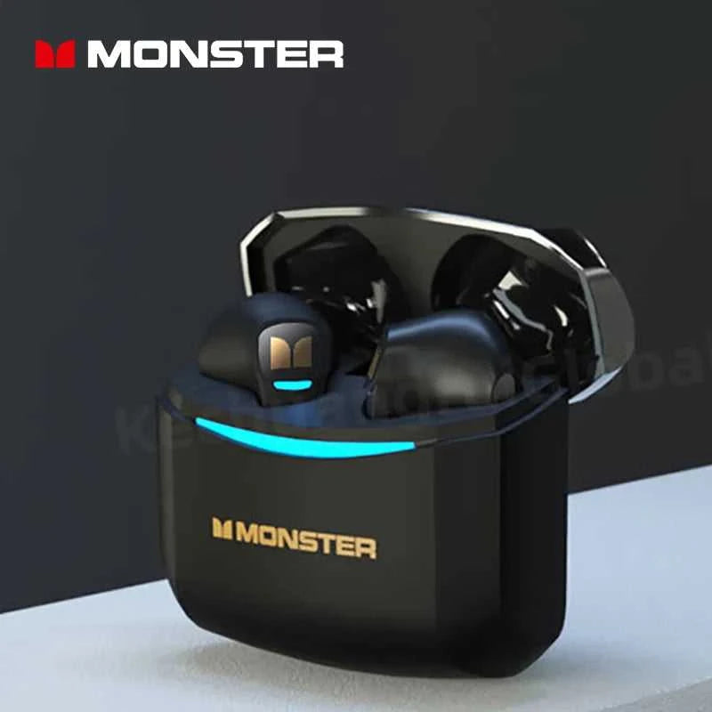 Monster GT06 Wireless Bluetooth 5.1 Headphones TWS Gaming Earbuds Noise Reduction Sports Earphones With Mic Long standby 450mAh The jack market .AU The jack market .AU Accessories Electronics $ 72 14:10#Black