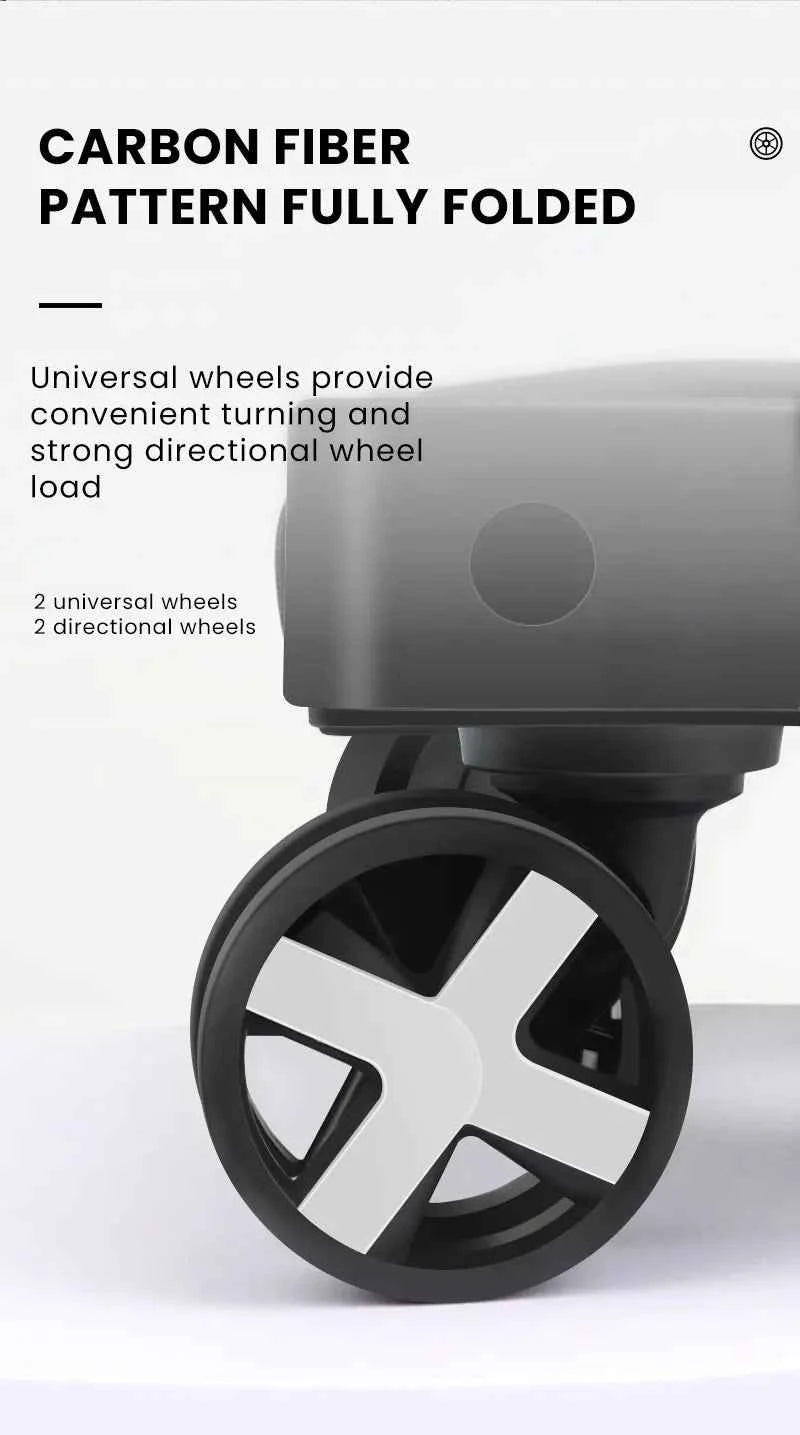 AIRAJ Heavy-Duty Folding Hand Truck - 110lbs Capacity, 4-Wheel Dolly with Ropes for Effortless Moving