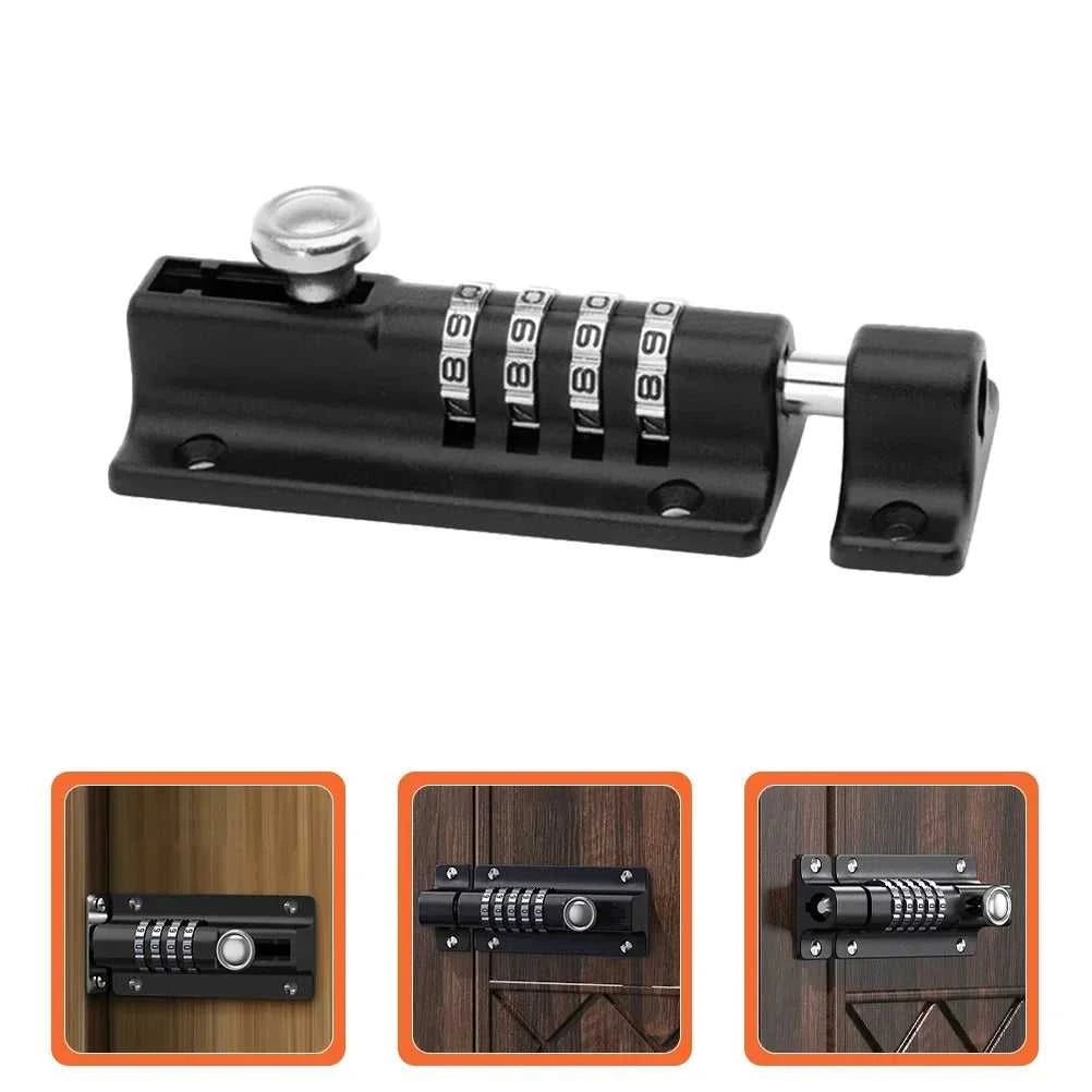 Deadbolt Lock Metal Doors Combination Key Outdoor Gate Portable Locks Household Wardrobe The jack market .AU The jack market .AU Home $ 63 14:771#Black