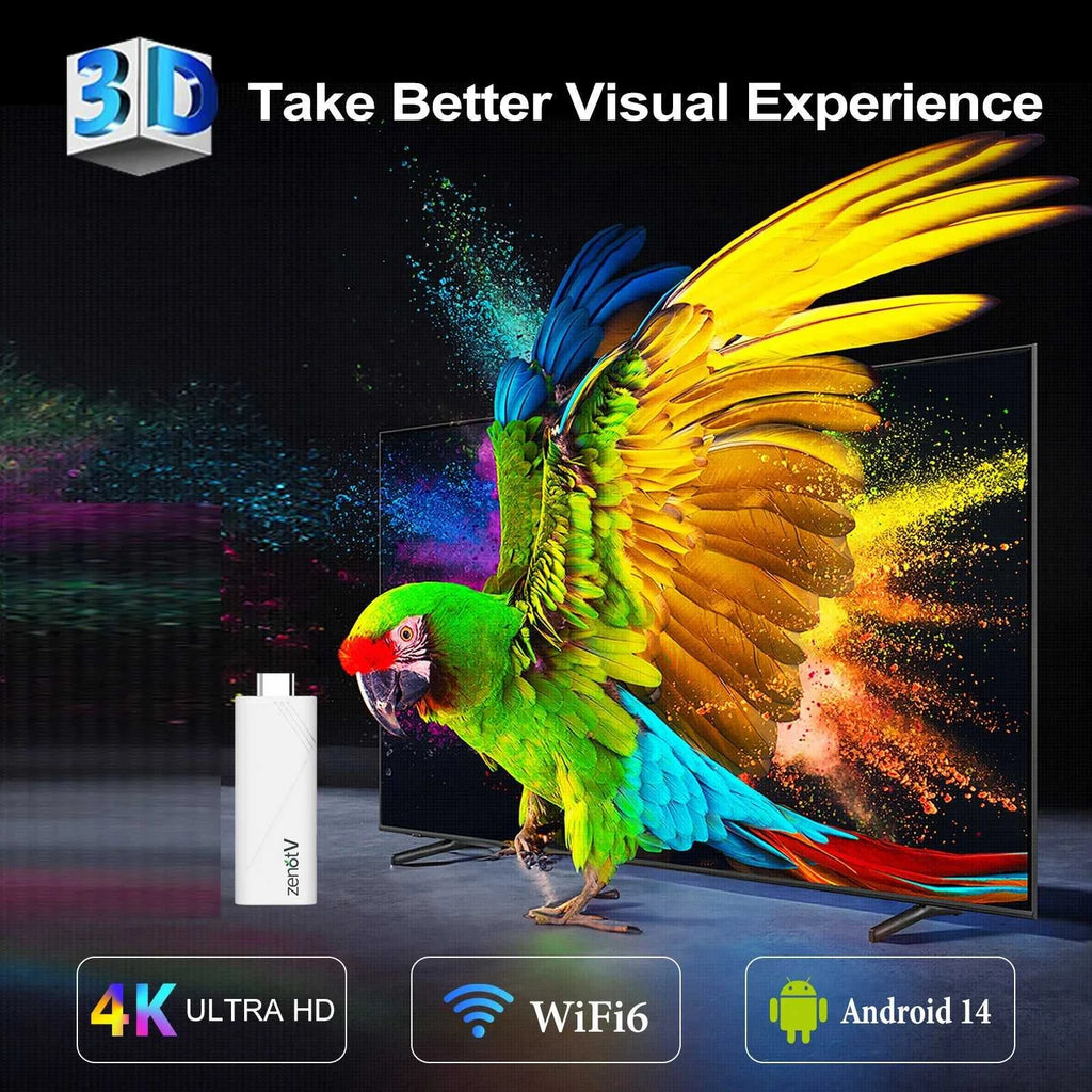 ZENOTV Android TV Stick Allwinner H313 4K 2.4G 5G Wifi 3D Voice Remote 16GB The jack market .AU The jack market .AU Accessories Electronics $ 81 14:193#2GB 8GB