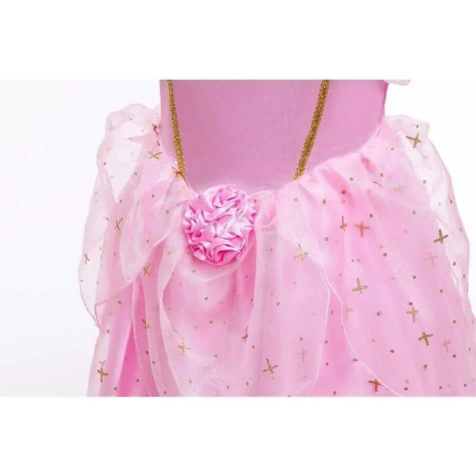 Kid Princess Pink Dress Girl Summer Fancy Party Clothes Children Sleeping Beauty Flower Dresses Christmas Carnival Costume Cloth The jack market .AU The jack market .AU Mum & Kids: Essential Products for Every Family $ 49 14:200001438#Aurora03;200000463:200661901#6-7T (Size 140)
