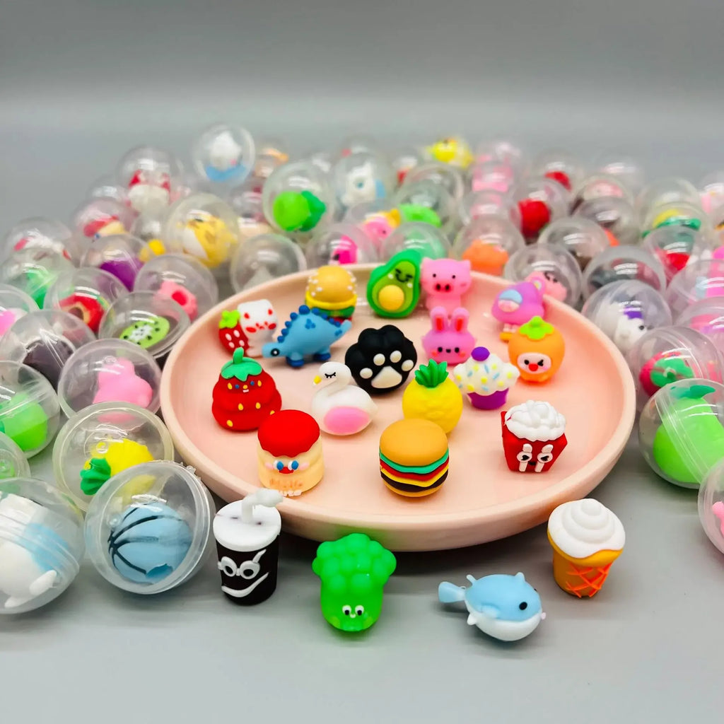 Transparent Twisted Egg for Mini Claw Machine Toys Accessories Cute Animal Plush Dolls Doll Kids Arcade Crane Machine Gift 32mm