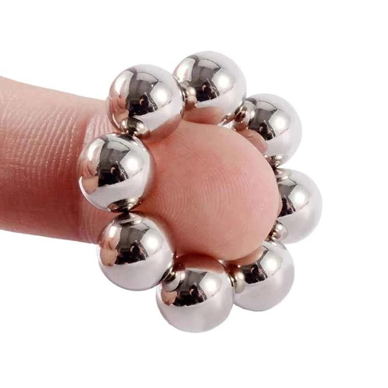 LM Magnetic Nipple Clamps - 2pcs Non-Piercing Strong Bondage Balls for Couples - Explore Your Sensuality