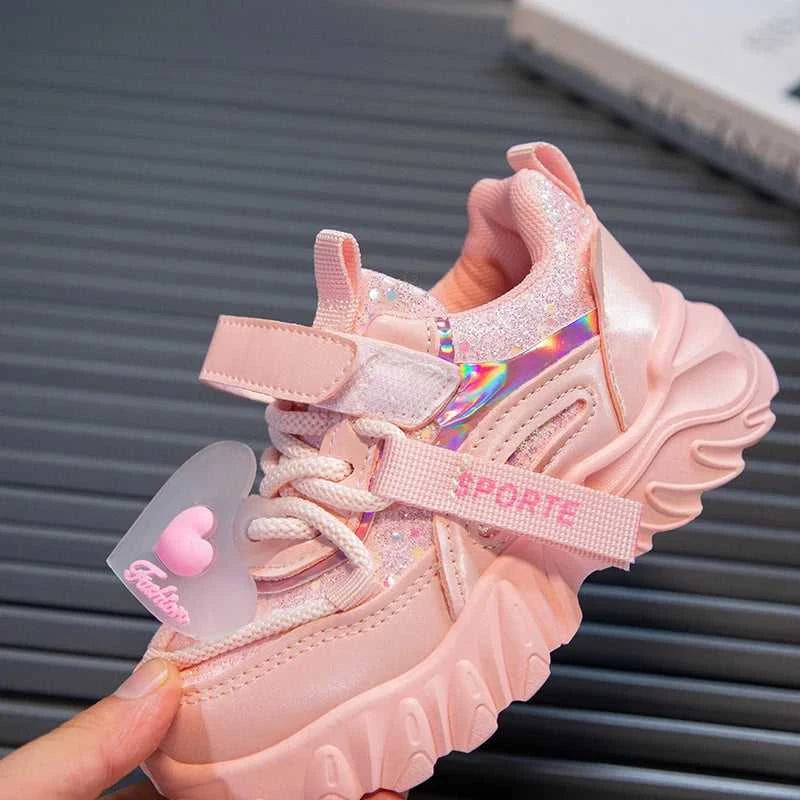 Girls Sports Shoes Kids Running Sneakers for School Fashion Cute Shiny Non-slip Children's Casual Shoes with Heart Spring Autumn The jack market .AU The jack market .AU Mum & Kids: Essential Products for Every Family $ 48 14:496;200000124:100010441
