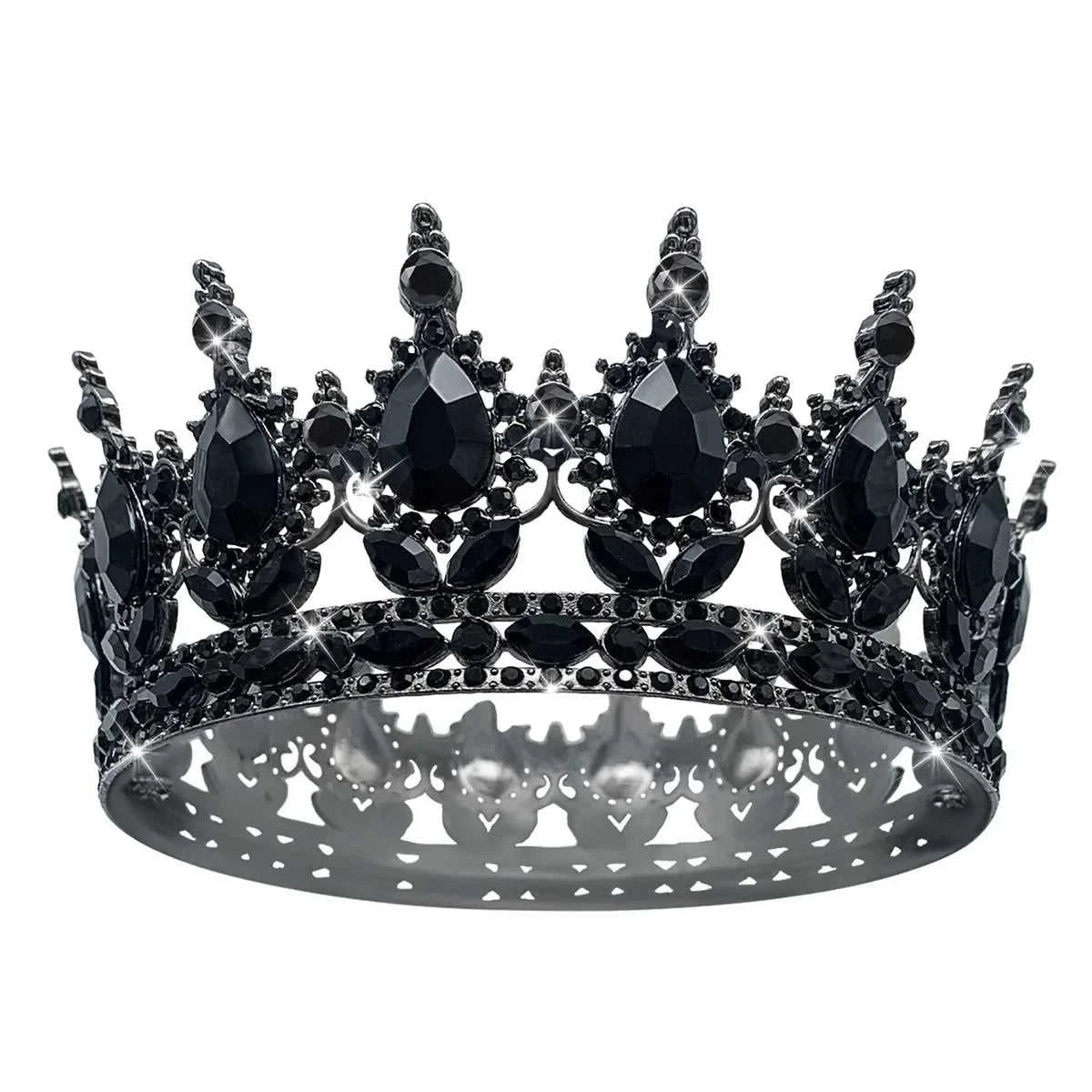 Wholesale Gold Crystal Headdress Prom Pageant Full Round Circle King Crowns For Cake Decoration The jack market .AU The jack market .AU Jewellery & Chains $ 65 200001033:200025551#C21;351:200001569