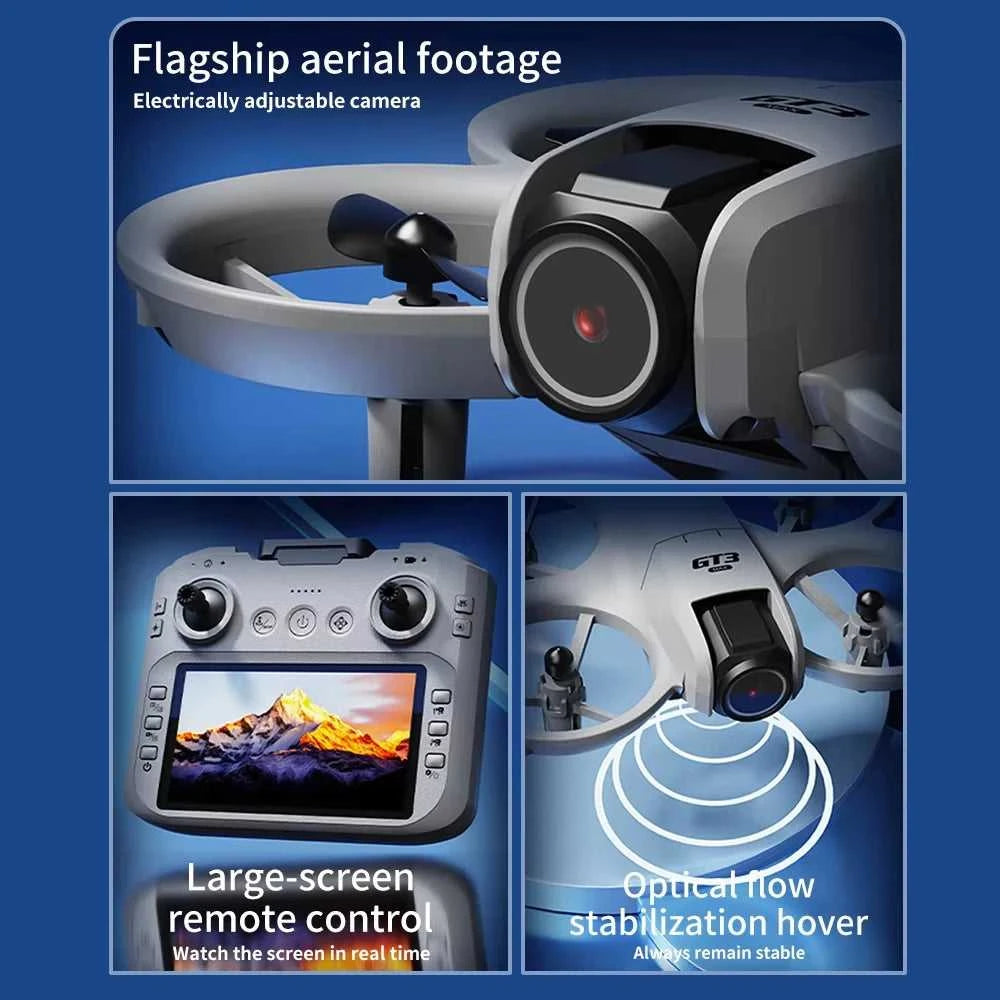 NEW GT3 GPS Drone with 8K HD Dual Cameras 180° FPV 5G WIFI Brushless Motors Intelligence Obstacle Avoidance Foldable Quadcopters The jack market .AU The jack market .AU Drones $ 77 14:29#GT3-6K-Grey-1B
