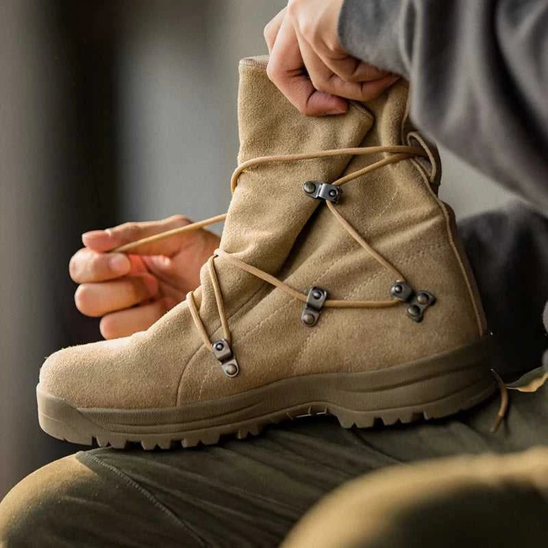 Maden Men's Vintage High-top Desert Boots Outdoor Cowboy Boots Indestructible Work Shoes Winter Safety Shoes The jack market .AU The jack market .AU Step Up Your Style: Trendy Shoes for Every Occasion! $ 119 14:771#Brown;200000124:200000898