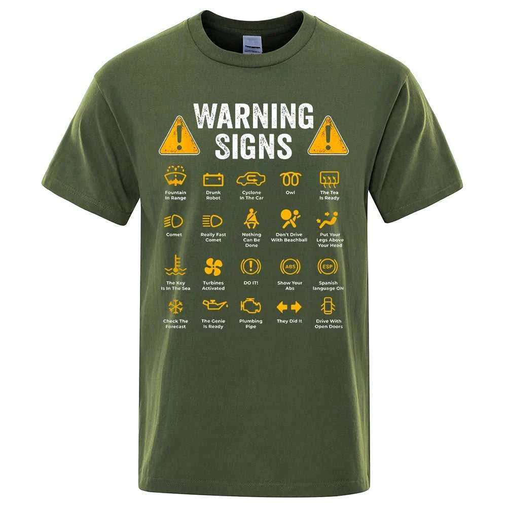Funny Driving Warning Signs 101 Auto Mechanic Gift Driver T-Shirt Fashion Casual T Shirt Cotton Mens Tops Tees Casual Oversized The jack market .AU The jack market .AU Men Fashion $ 35 14:173#Brown;5:4183