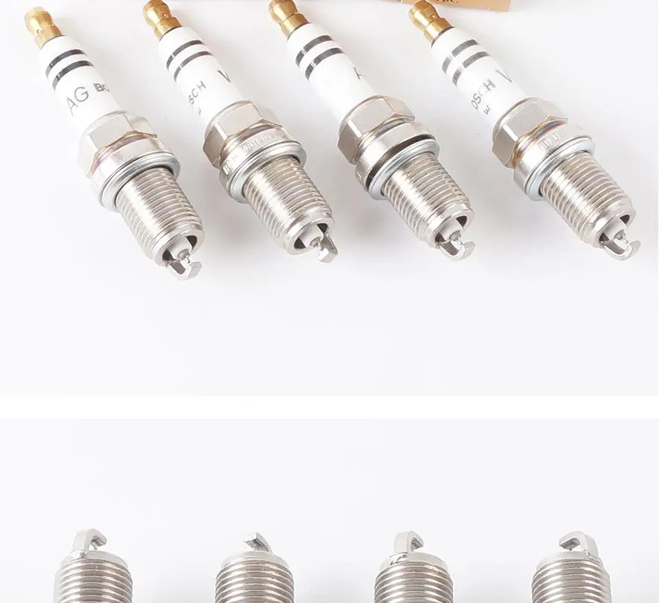 4PCS-06H905611 06H905604 Spark Plug for Audi A4 B8 A5 Q3 Q5 VW Golf GTI Passat CC B7 Sharan Scirocco EA888 GEN 2 06H905601A