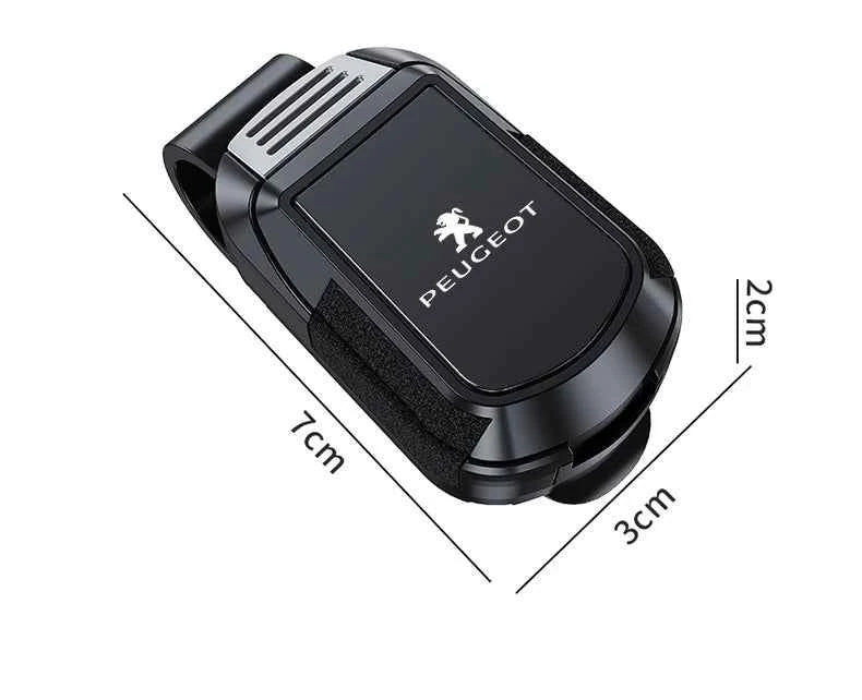 Mirror Style Car Sun Visor Glasses Holder Sunglasses Clip For Peugeot 206 307 308 3008 207 208 407 4008 408 508 2008 5008 301