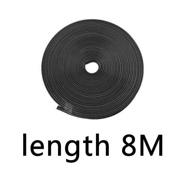 8M Car Wheel Rim Blades Protector Line Tire Guard Decorative Strip Rubber Moulding Trim More Color Car Sticker Styling