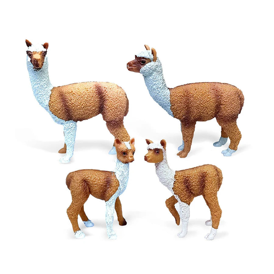 Realistic Farm World Alpaca Animal Model Figures Llama Toy Figurine Zoo Education Collection Home Decor Playset Kids Gifts