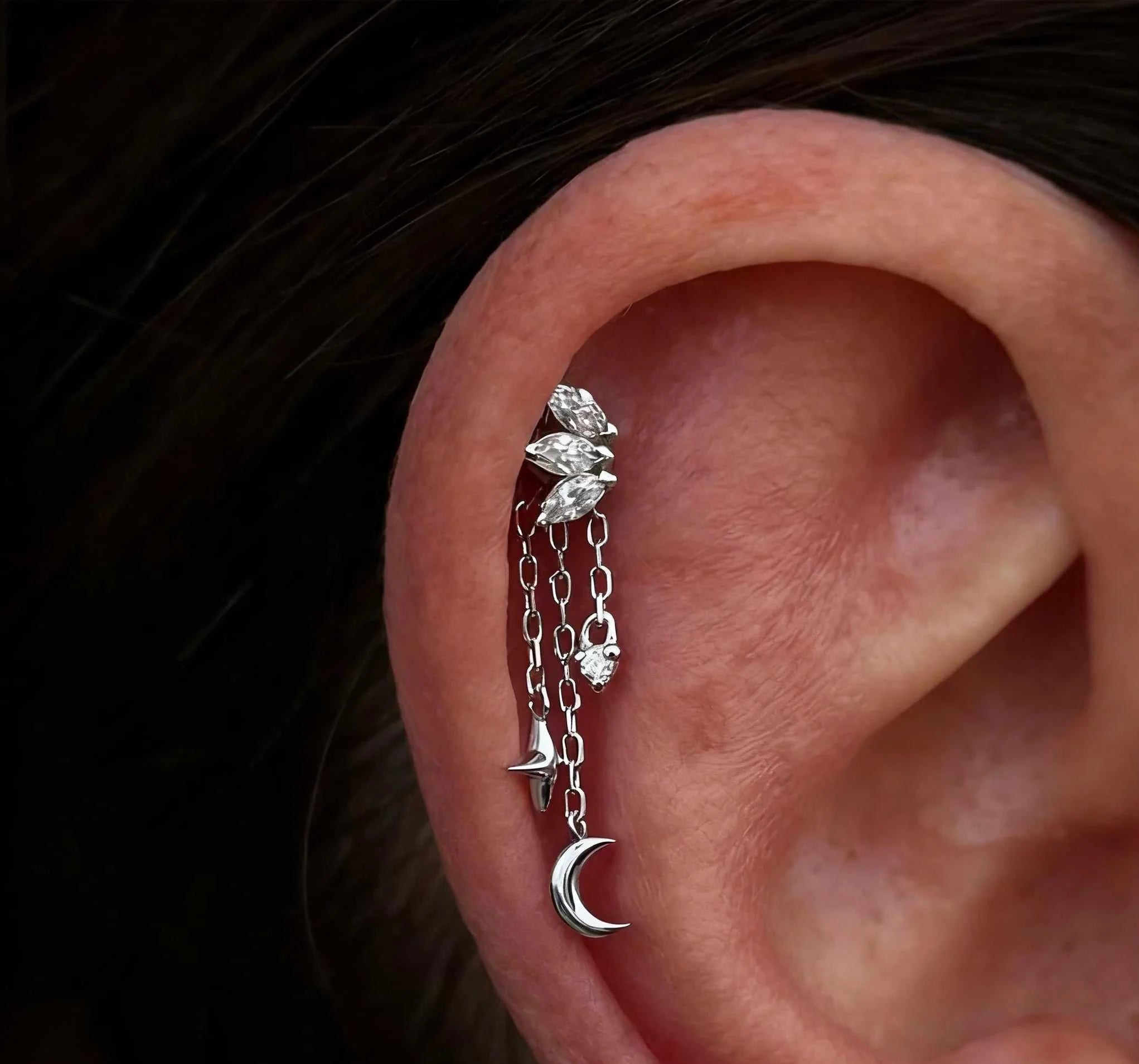 AIDE 925 Sterling Silver 1Pc Mini Shiny Heart/WaterDrop For Women Cartilage Piercing Earring INS Classic Pendant Tassel Gifts The jack market .AU The jack market .AU Jewellery & Chains $ 54 200000226:200006154#26;200001034:361180#1 piece