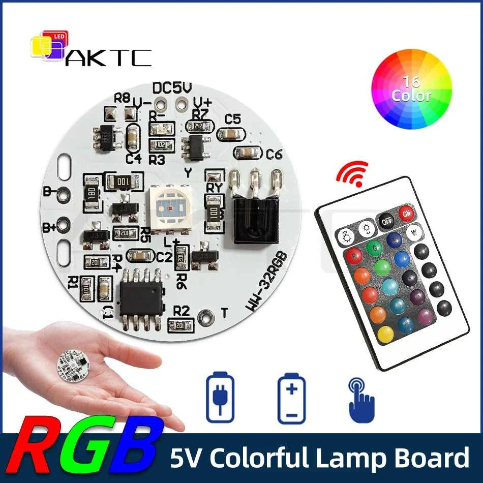 32mm Color RGB Light Board Round LED Light Source Low Voltage DC 5V Compatible Charging/Touch Switch Remote Control/3.7V Battery The jack market .AU The jack market .AU Home $ 47 14:496#RGB-Not IR-DC Kit