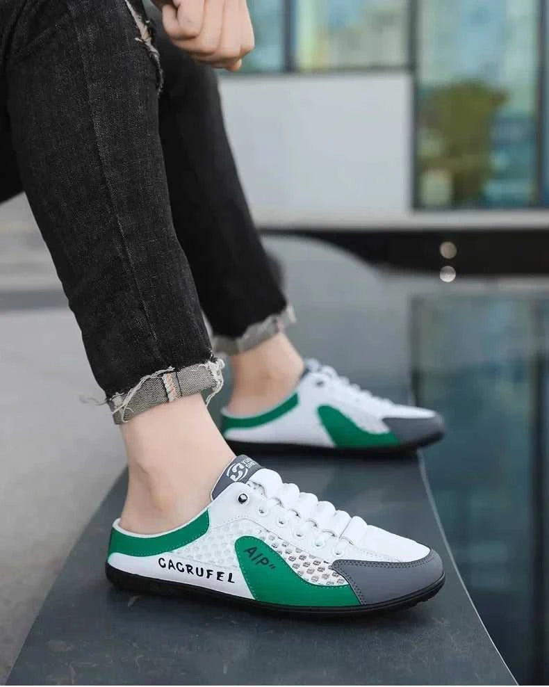 Men's Fashion Soft Bottom Half Slippers Summer New Casual Shoes Soft Bottom Support Shoes Sports Shoes Zapatos De Hombre The jack market .AU The jack market .AU Step Up Your Style: Trendy Shoes for Every Occasion! $ 67 14:29#White Khaki;200000124:200000338