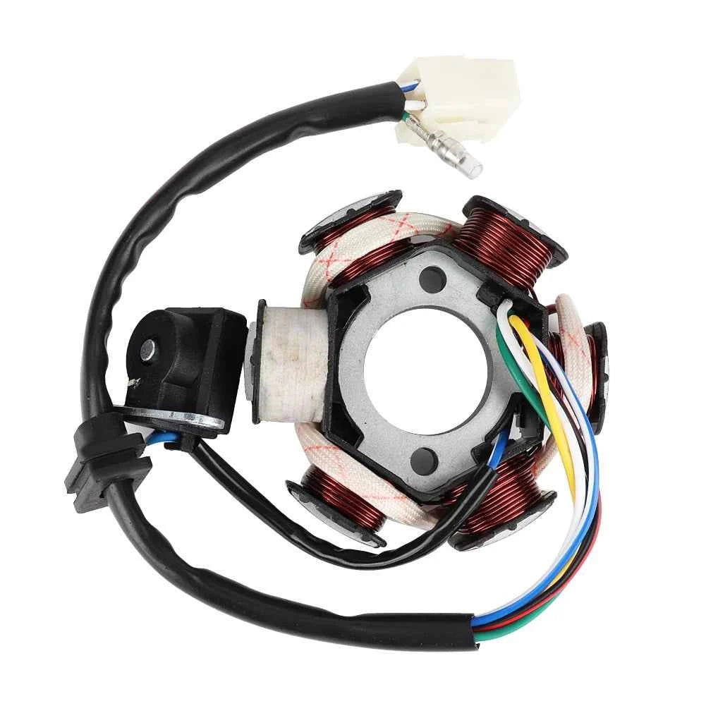 6‑coil 5‑wire Magneto Stator Coil Fit for 50cc 70cc 90cc 110cc 125cc ATV Go Kart Generator Magneto Stator Coil Stator Coil
