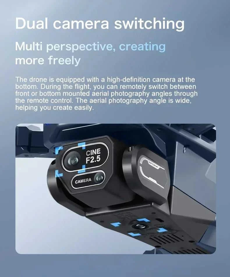 Drone 4K HD GT8 Camera Obstacle Avoidance Aerial Photography Brushless Drone with Screen Foldable RC Drone Quadcopter RTF The jack market .AU The jack market .AU Drones $ 143 14:366#GT8-8K-blue-3B-64G
