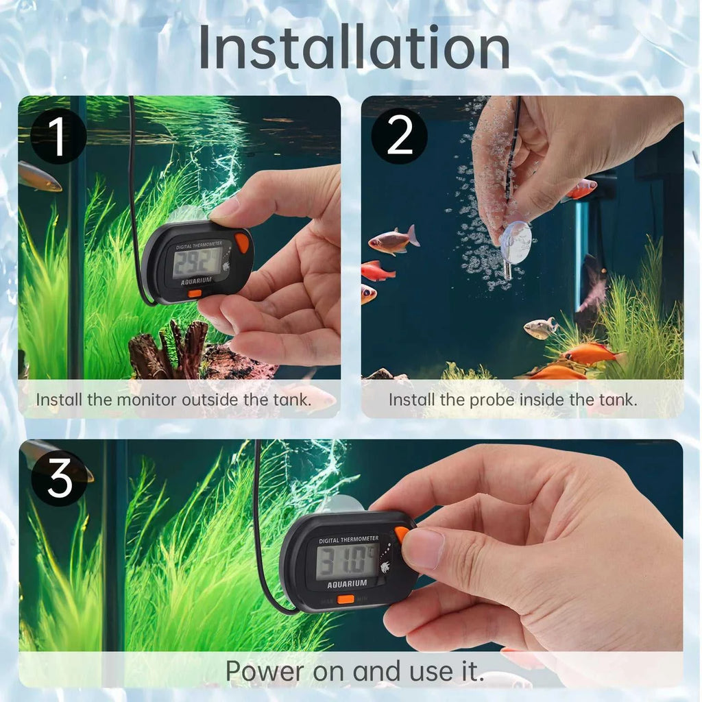 MAX/MIN LCD Display Digital Aquarium Thermometer Fish Tank Water Temperature Meter Tester Gauge Temp Control with Sensor Probe The jack market .AU The jack market .AU Home $ 26 14:193#Black Orange;200007763:201336100