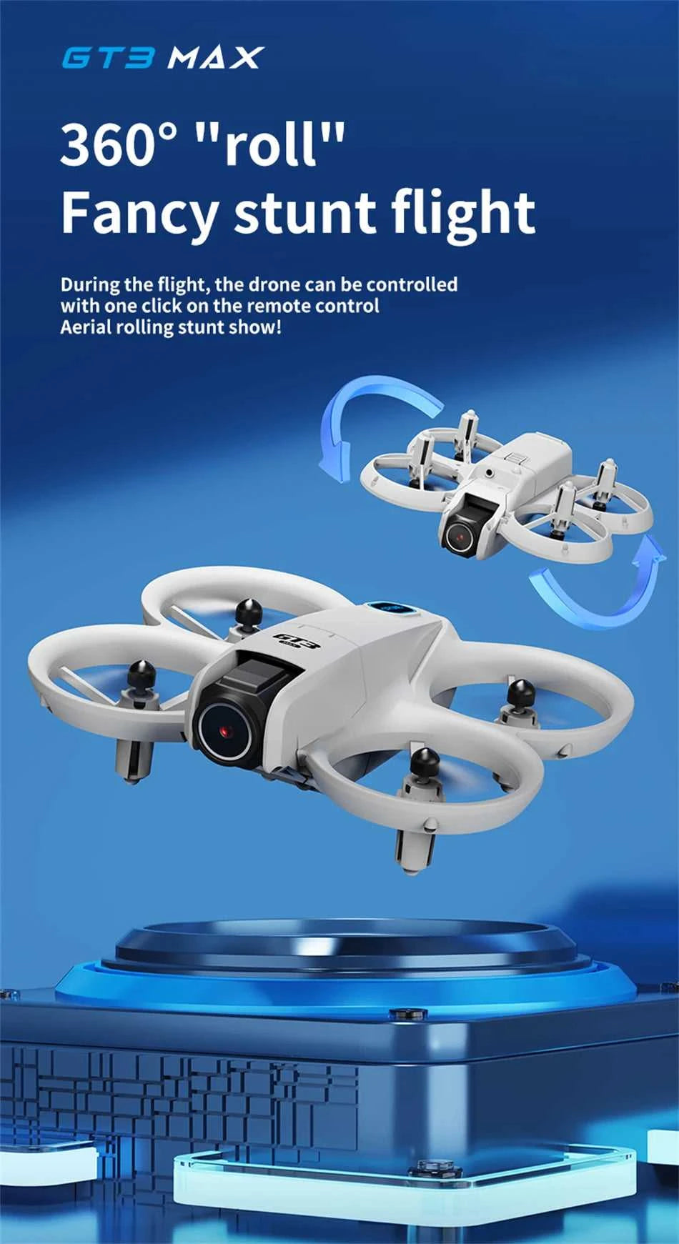 NEW GT3 GPS Drone with 8K HD Dual Cameras 180° FPV 5G WIFI Brushless Motors Intelligence Obstacle Avoidance Foldable Quadcopters The jack market .AU The jack market .AU Drones $ 77 14:29#GT3-6K-Grey-1B