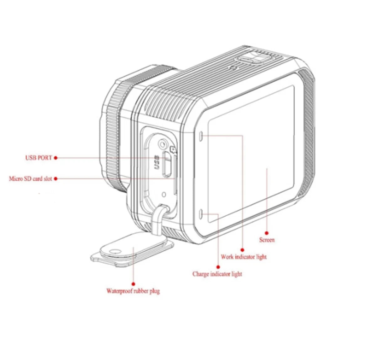 Action Camera 4K60FPS WiFi Anti-shake Action Camera With Remote Control Screen Waterproof Sport Camera drive recorder