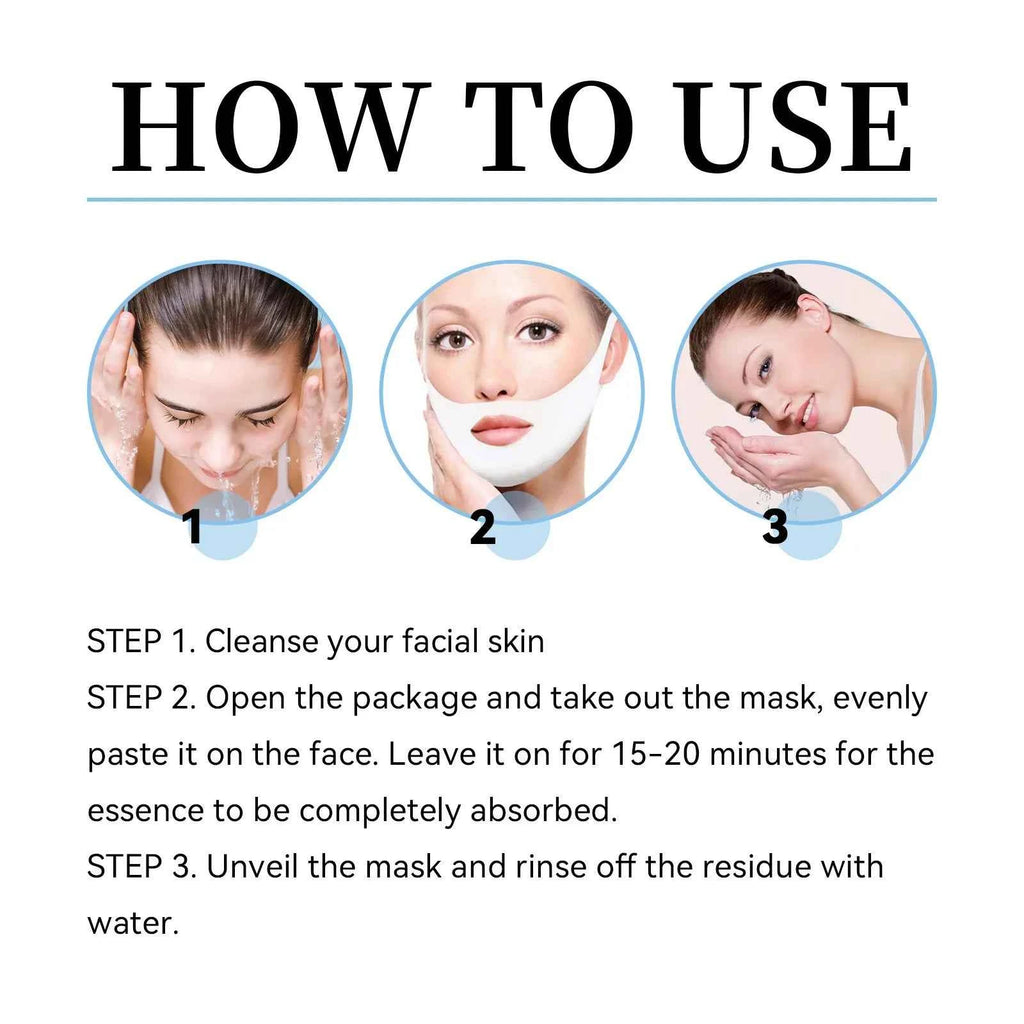 Radiant Glow Collagen Facial Mask | V-Shaped Firming & Brightening Hydration with Hyaluronic Acid
