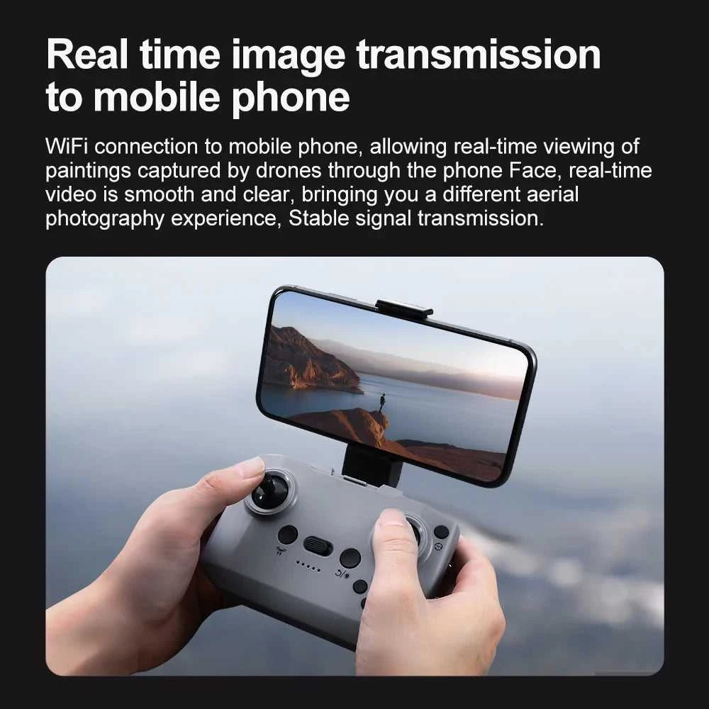 V66 Mini Drone 4K Profesional Dual Camera Headless Mode Obstacle Avoidance WiFi FPV Dron 360° Flip RC Quadcopter Toys for Kids The jack market .AU The jack market .AU Drones $ 85 14:10#Grayish White