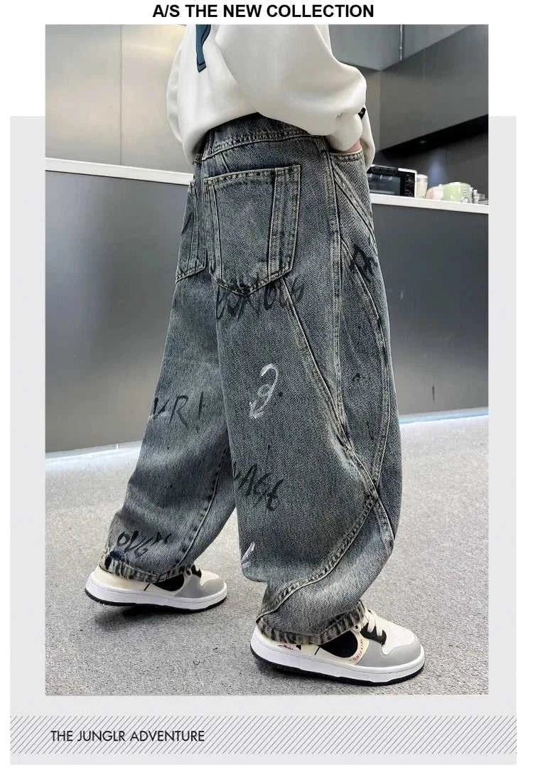 Kids Winter Warm Insulated Distressed Jeans with Letter for Boy Thick Thermal Denim Pants Children Corduroy Lined Baggy Trousers The jack market .AU The jack market .AU Mum & Kids: Essential Products for Every Family $ 55 14:173;200000463:200004200#13-14y