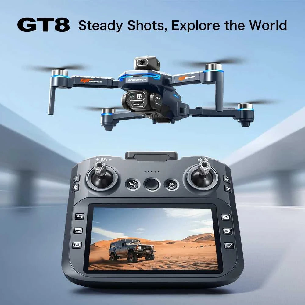 NEW GT8 Drone HD Aerial Photography Intelligent Obstacle Avoidance Smart Hover Helicopter 360° Flip Remote Control Quadcopter The jack market .AU The jack market .AU Drones $ 119 14:29#QZ-GT8