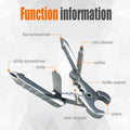 MiniPro Multi-Tool: 10-in-1 Folding Pliers & Screwdriver Kit for Outdoor Adventures