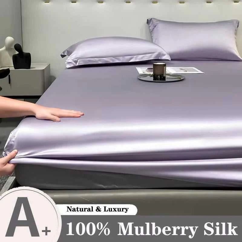 Natural Mulberry Silk Fitted Sheet Pure Silk Mattress Cover for Single Double King Queen Size Bedding High End Luxury Bed Cover The jack market .AU The jack market .AU Home $ 72 14:200002984#Latte Brown;5:200013267#90x200x30cm