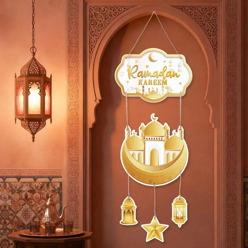 Eid Mubarak Door Hanging Flag Kareem Ramadan Decor for Home 2025 Ramadan Mubarak Islamic Muslim Party Decor Happy Eid Al Adha The jack market .AU The jack market .AU Home $ 20 14:202418806#paper door hanging 3