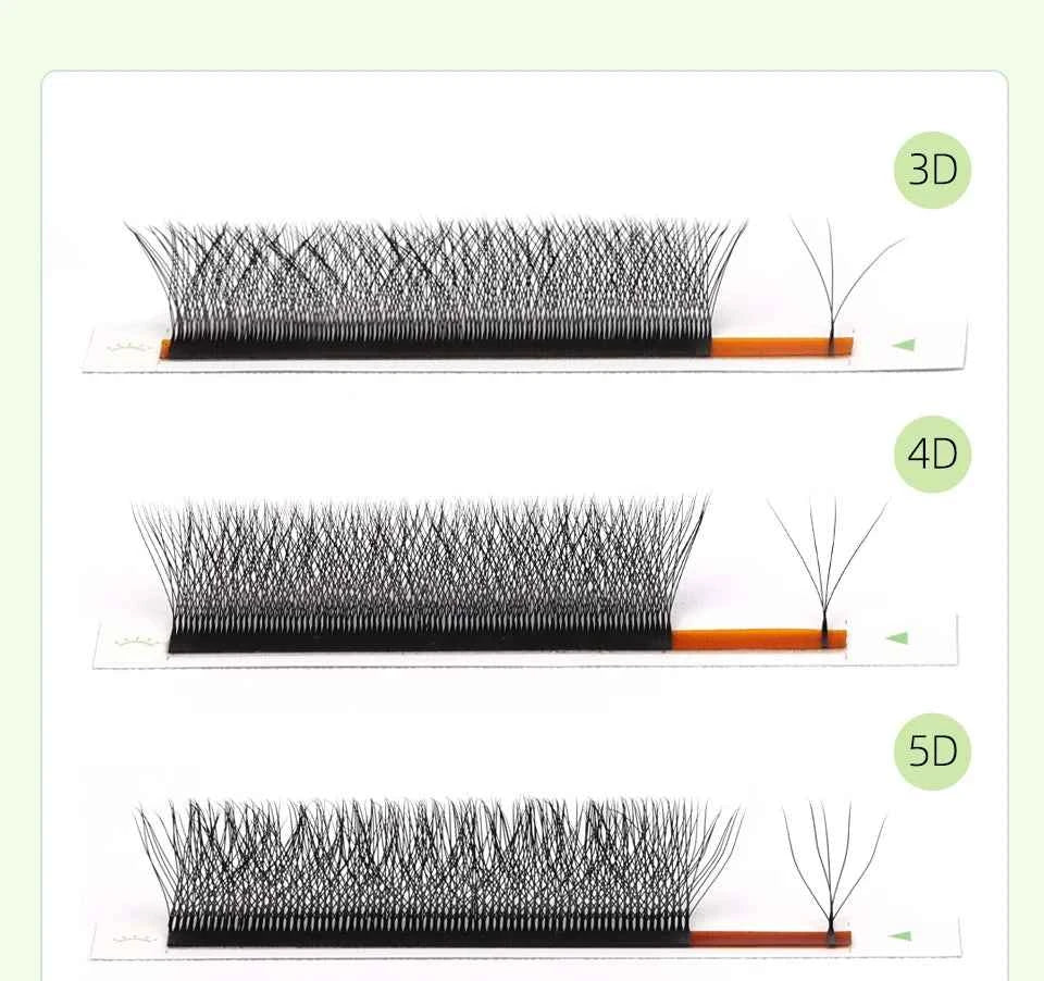Lashprofessor 3D Spike Lashes - YY Shaped Faux Mink Premade Volume Fans for Luscious, Fairy-Like Eyes