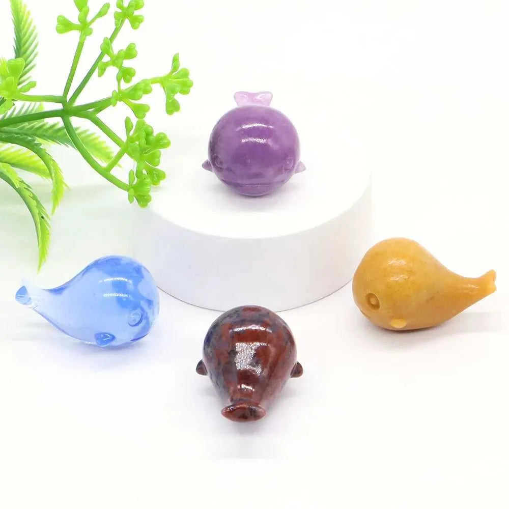 1.2" Mini Cute Whale Statue Natural Stone Crystal Carved Healing Animal Figurine Reiki Gemstone Crafts Home Decoration Wholesale The jack market .AU The jack market .AU Home $ 27 14:350851#Leopard Skin Jasper;5:200000990#1 pc