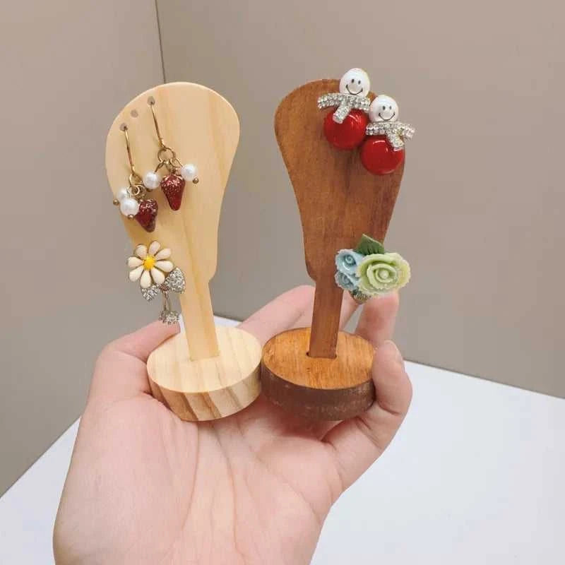 2Pcs Jewelry Display Rack Ears Shape Stand Show Charms Universal Professional Showcase Boutique Set Earrings Shelf The jack market .AU The jack market .AU Jewellery & Chains $ 47 14:29#2pcs log wood
