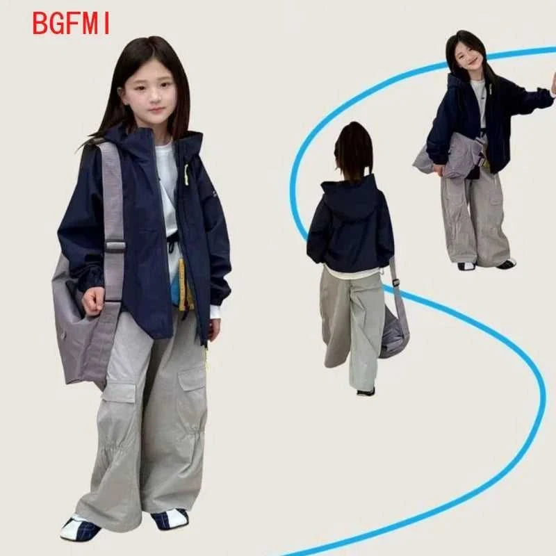 4-12Y Children's Navy Blue Spring Autumn Coat 2025 New Style Soft Windproof jackets for Girls Teenager Casual Loose Hooded Top The jack market .AU The jack market .AU Mum & Kids: Essential Products for Every Family $ 45 14:1063;200000463:200004191#120cm(for 105-115cm)